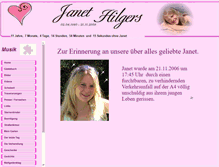 Tablet Screenshot of janet-hilgers.de